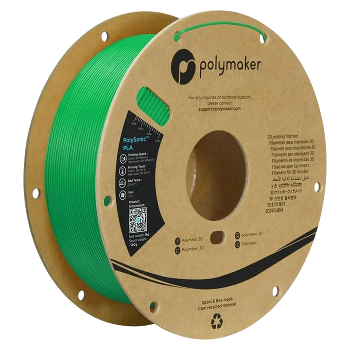    PolySonic™ PLA (1.75mm, 1000g) Green