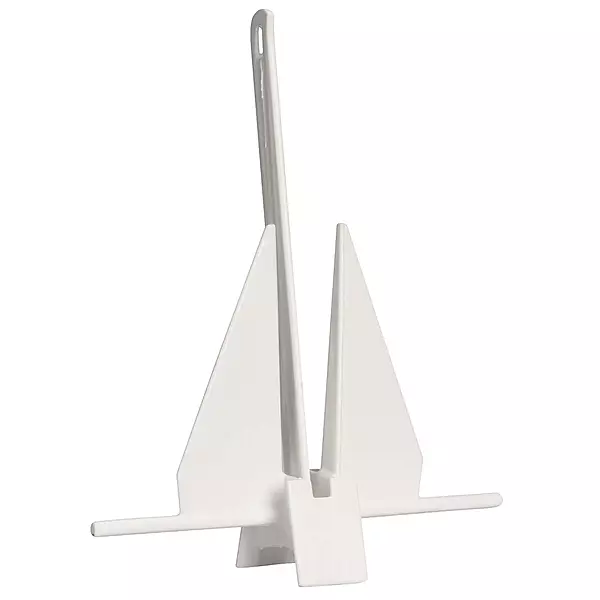 Greenfield Slip-Ring Fluke Anchor PVC Coated 5 lb White