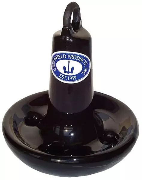 Greenfield 515B Vinyl Coated Mushroom Anchor - Black, 15 lb.