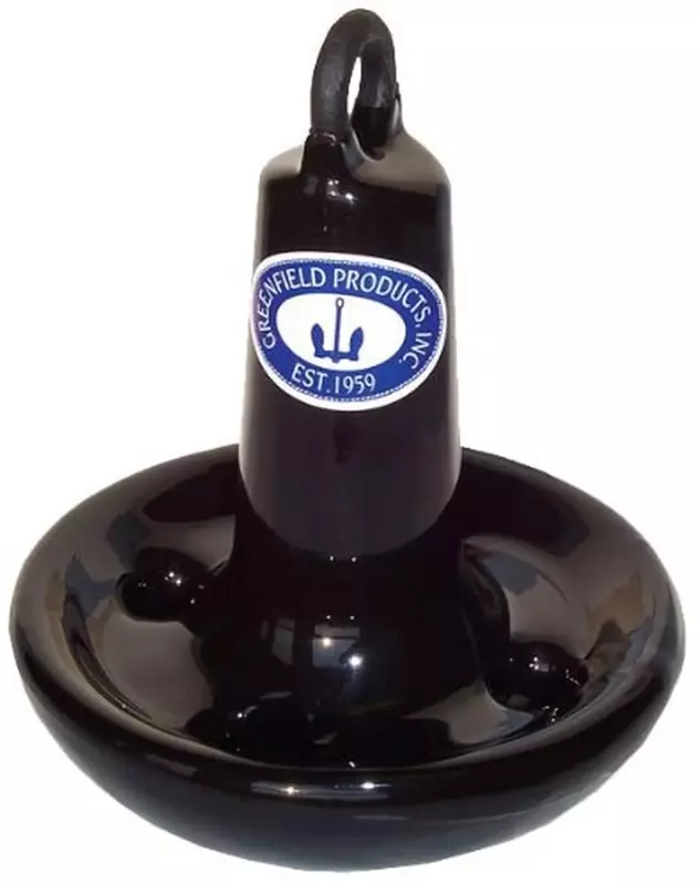 Greenfield 515B Vinyl Coated Mushroom Anchor - Black, 15 lb.