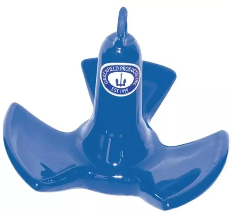 Greenfield 520-R Vinyl Coated River Anchor , Blue