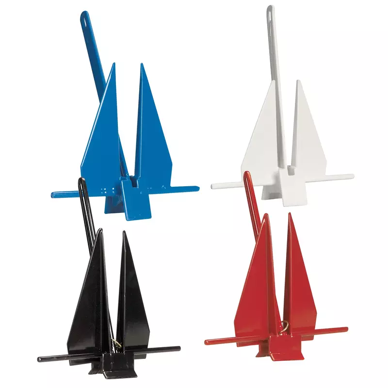 Greenfield Poly Coated Slip Ring Anchor Red