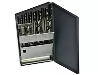 Greenfield Threading 330083 High Speed Steel Jobber Drill Plug Hand Tap Set (18-Piece Set)