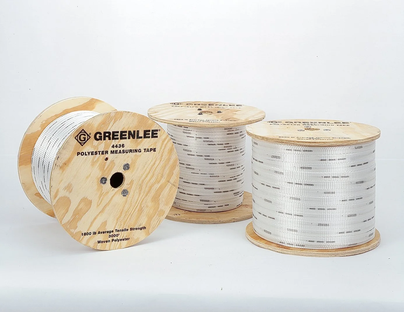 GREENLEE Polyester Pulling and Measuring Tape, 3,000 Ft