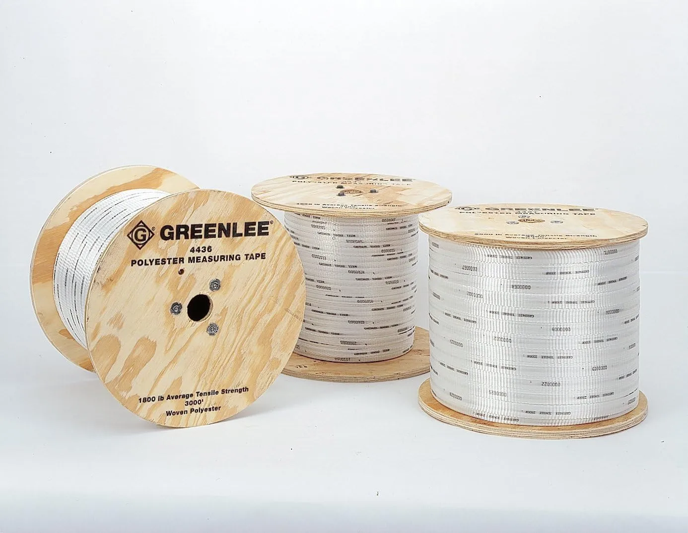 GREENLEE Polyester Pulling and Measuring Tape, 3,000 Ft