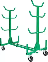 Greenlee 668 Mobile Material Handling Conduit and Pipe Rack with 603 Casters Mobile Conduit and Pipe Rack