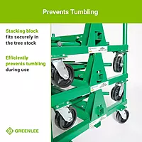 Greenlee 668 Mobile Material Handling Conduit and Pipe Rack with 603 Casters Mobile Conduit and Pipe Rack