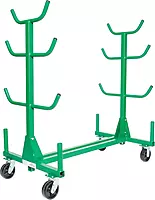 Greenlee 668 Mobile Material Handling Conduit and Pipe Rack with 603 Casters Mobile Conduit and Pipe Rack
