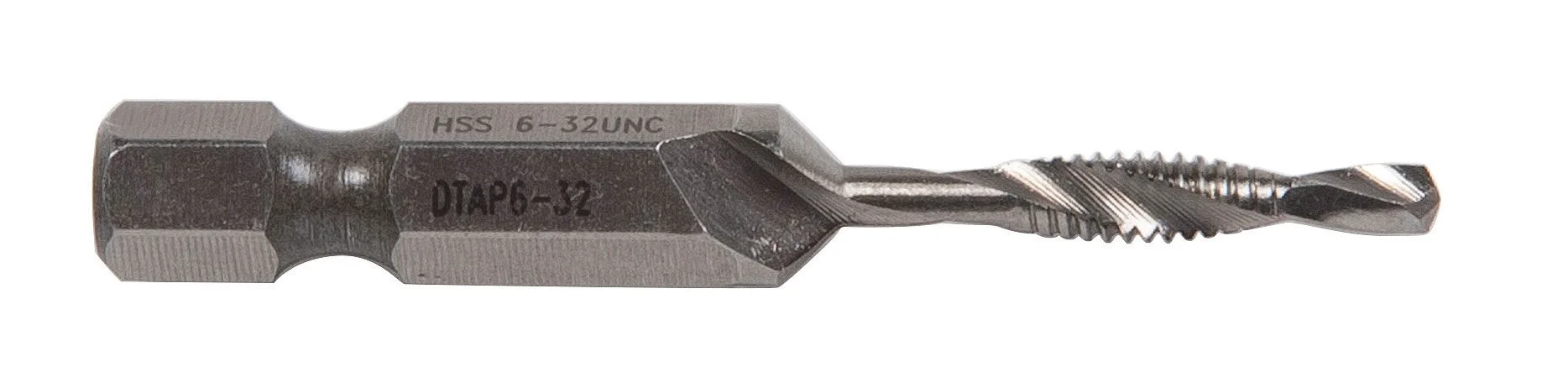Greenlee DTAP6-32 Combination Drill/Tap Countersink Drill Bit for up to 10-Gauge Metal, Combination Drill, Tap