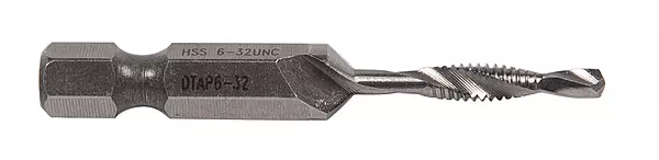 Greenlee DTAP6-32 Combination Drill/Tap Countersink Drill Bit for up to 10-Gauge Metal, Combination Drill, Tap