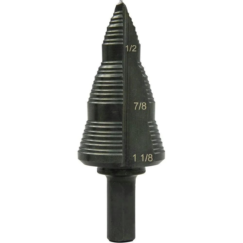 Greenlee GSB09 1-1/8" Step Bit (#9) Metal Cutter with Patented Split-Step Design