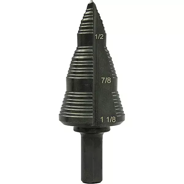 Greenlee GSB09 1-1/8" Step Bit (#9) Metal Cutter with Patented Split-Step Design