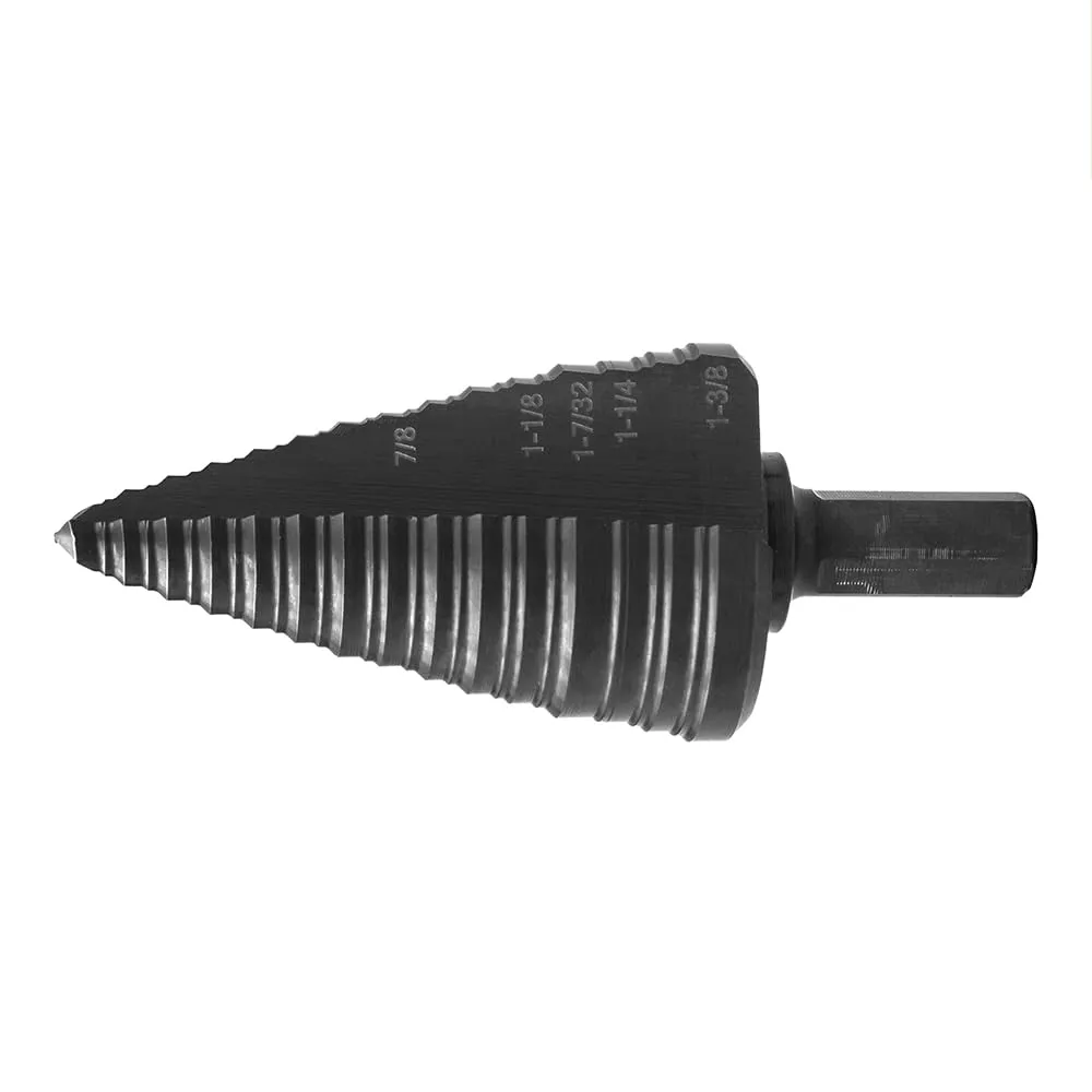 Greenlee GSB12 1-3/8" Step Bit (#12) Metal Cutter with Patented Split-Step Design