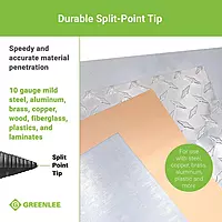 Greenlee GSB12 1-3/8" Step Bit (#12) Metal Cutter with Patented Split-Step Design