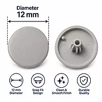 PVC Screw Caps | Ash Grey | Pack of 25