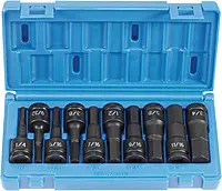 Grey Pneumatic (1398H) 1/2" Drive 10-Piece Hex Driver Socket Set