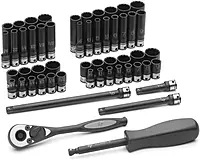 Grey Pneumatic (89253CRD) 1/4" Drive 53-Piece 12-Point Fractional and Metric Duo-Socket Set