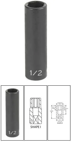 Grey Pneumatic 3/8\" Drive Socket