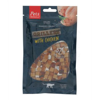 Pets Unlimited Grillers with Chicken Cat Treats - 50G Pets Unlimited Grillers with Chicken Cat Treats - 50G