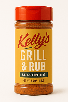 Kelly's Grill N Rub Seasoning, 16 oz.