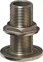 GROCO 1-1/4" NPS NPT Combo Stainless Steel Thru-Hull Fitting w/Nut