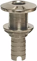 GROCO Stainless Steel Hose Barb Thru-Hull Fitting - 1-1/4"