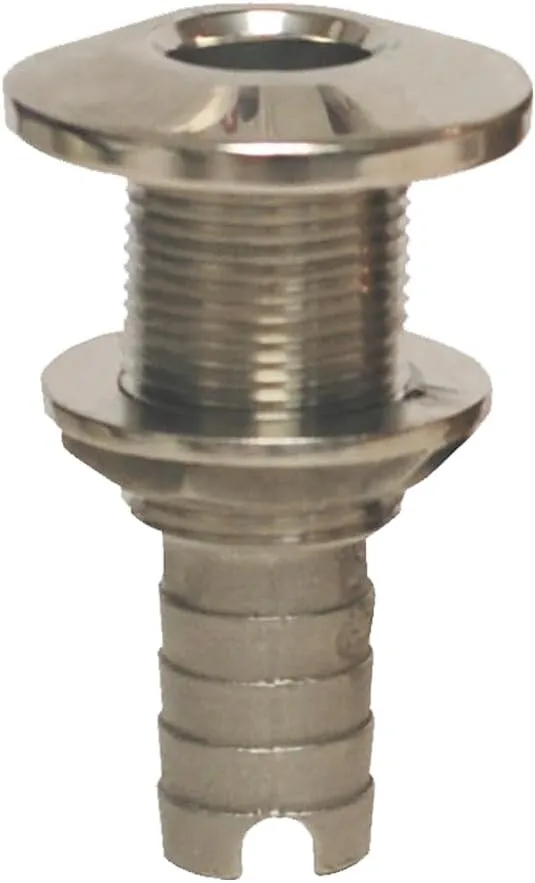 GROCO Stainless Steel Hose Barb Thru-Hull Fitting - 2"