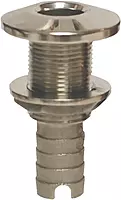 GROCO Stainless Steel Hose Barb Thru-Hull Fitting - 1-1/4"
