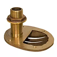 GROCO 1/2" Bronze Combo Scoop Thru-Hull w/Nut