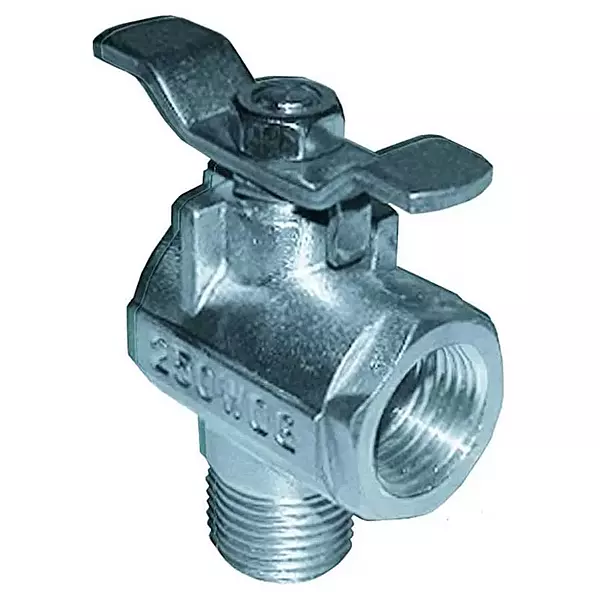 GROCO 1/2" NPT 90° Stainless Steel Fuel Valve