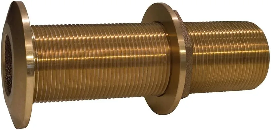 GROCO 3/4" Bronze Extra Long Thru-Hull Fitting w/Nut