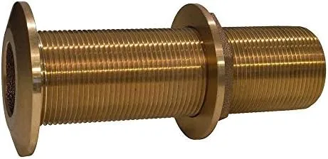 GROCO 3/4" Bronze Extra Long Thru-Hull Fitting w/Nut