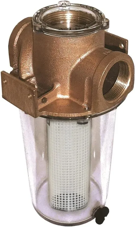 GROCO ARG-1500 Series 1-1/2" Raw Water Strainer w/Non-Metallic Plastic Basket