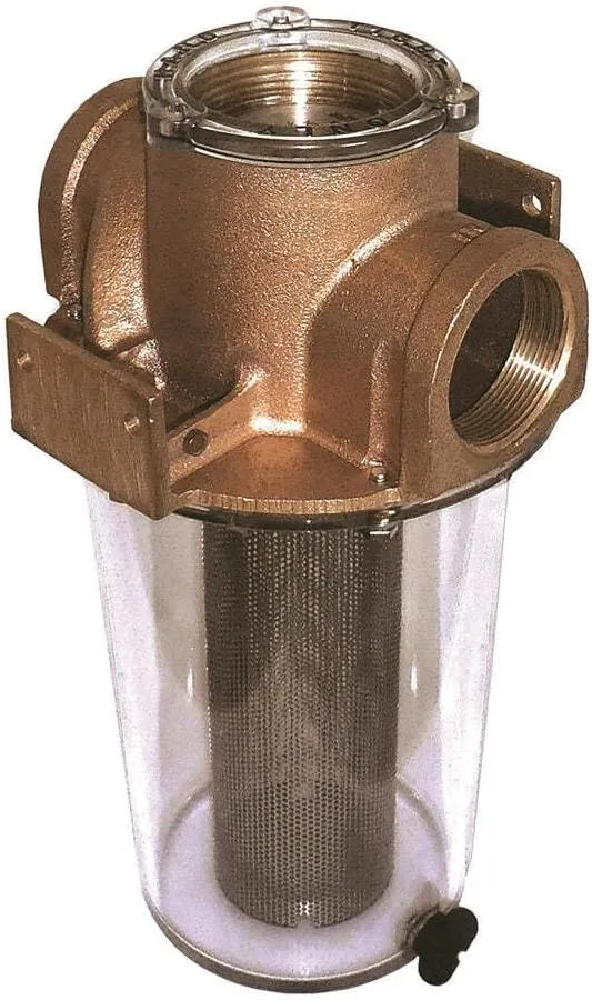 GROCO ARG-500 Series 1/2" Raw Water Strainer w/Stainless Steel Basket