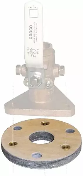 GROCO Backing Block f/3/4 & 1" Seacocks