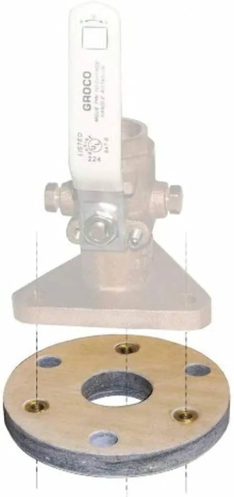 GROCO Backing Block f/3/4 & 1" Seacocks