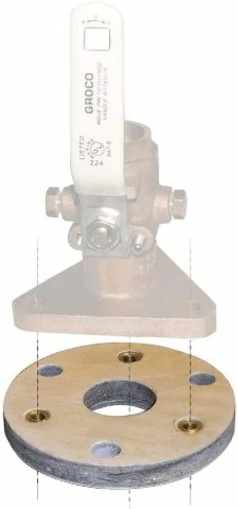 GROCO Backing Block f/3/4 & 1" Seacocks