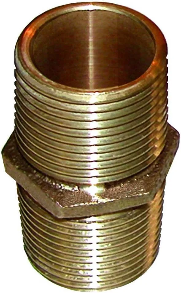 GROCO Bronze Pipe Nipple - 1" NPT