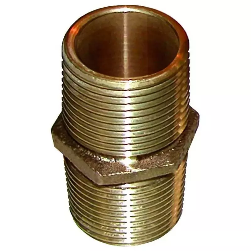 GROCO Bronze Pipe Nipple - 1-1/4" NPT