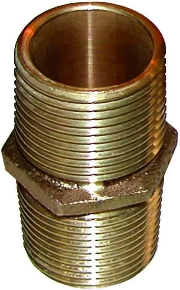 GROCO Bronze Pipe Nipple - 1-1/4" NPT