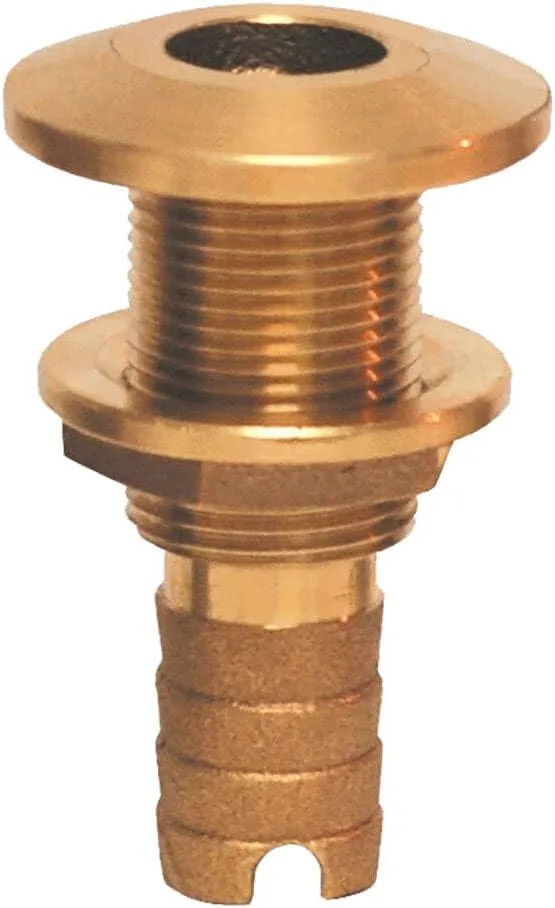 GROCO Bronze Hose Barb Thru-Hull Fitting - 1"