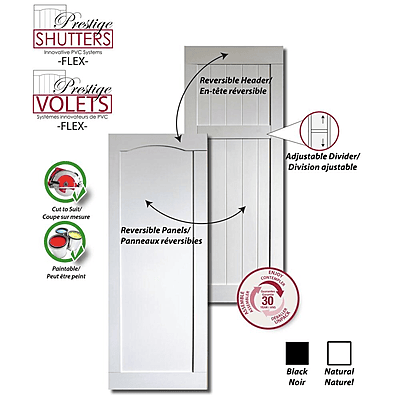 Prestige - 16" Reversible Flex Shutters (pairs)
