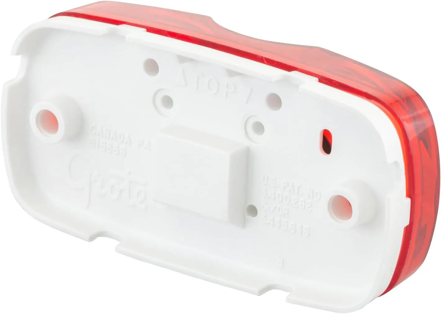 Grote 46792-5 Red Two-Bulb Square-Corner Clearance Marker Light (Duramold)