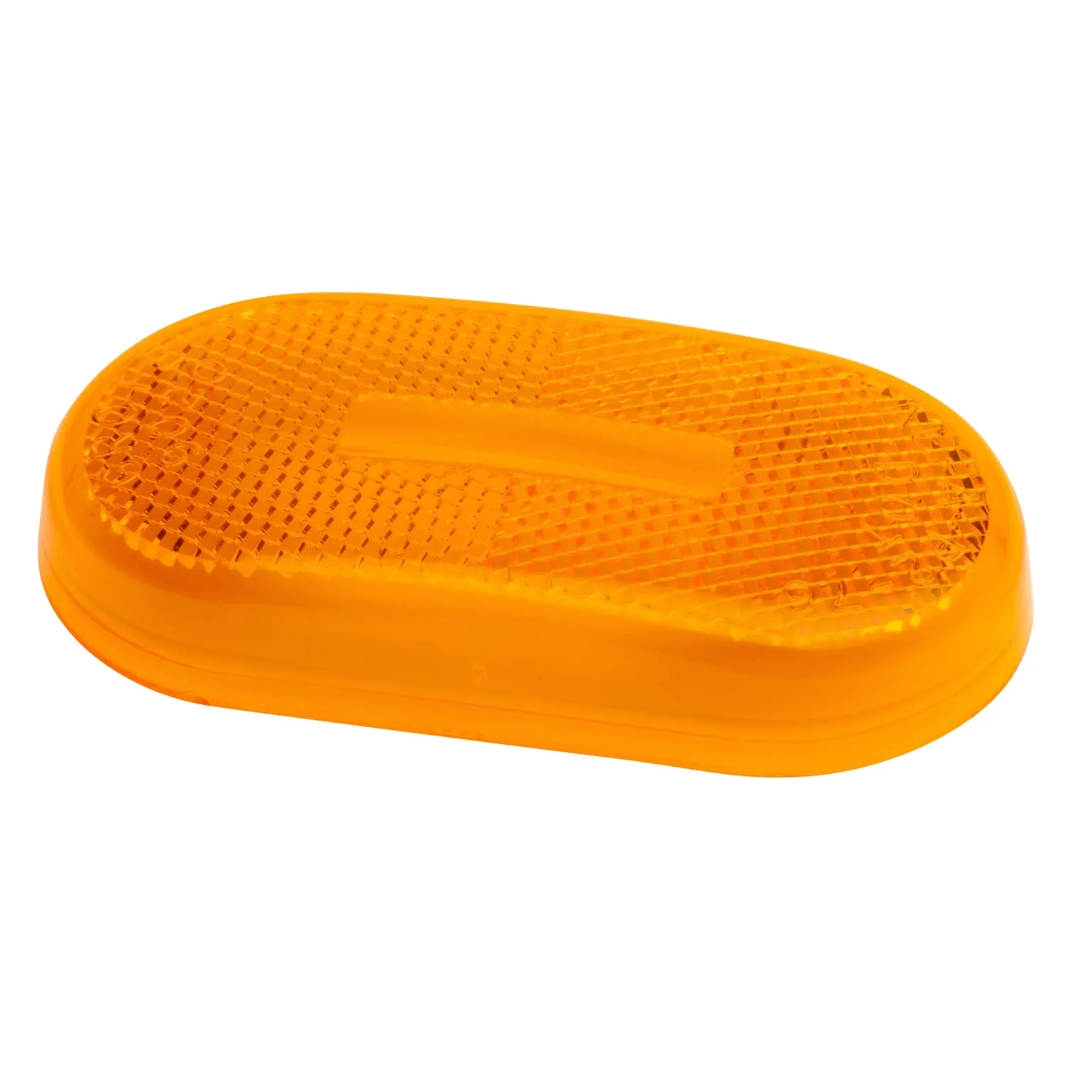Grote LENS Orange Grote 90203 Clearance Marker Replacement Lens - Two-Bulb Oval Lens, Amber