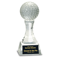 Crystal Golf Ball Clear Base