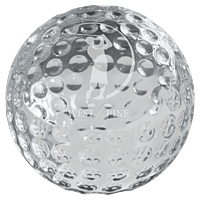 Crystal Golf Paperweight