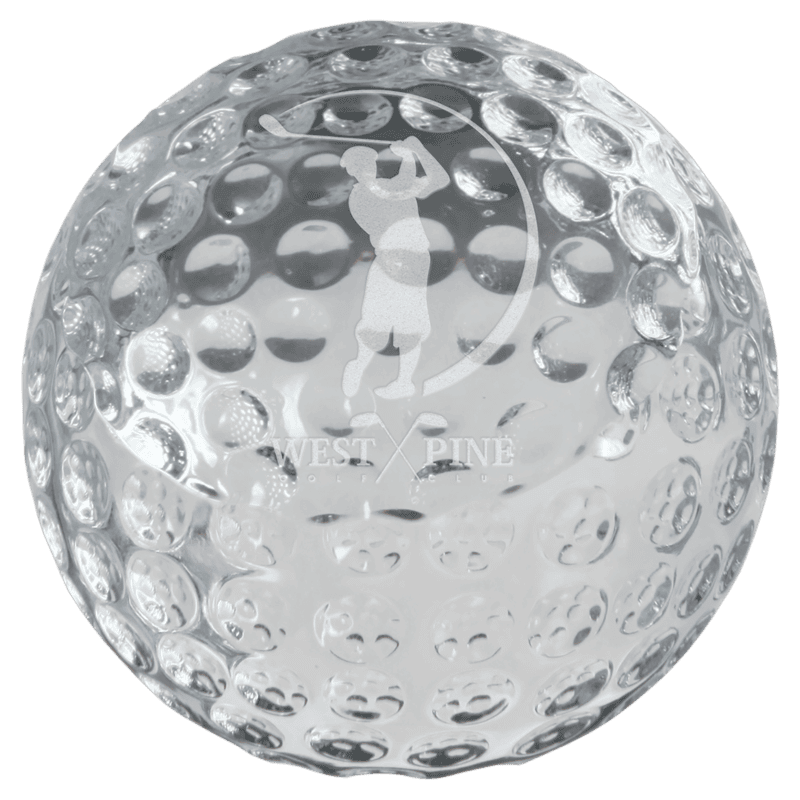 Crystal Golf Paperweight