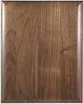 Elliptical Edge Square Corner Genuine Walnut Plaque