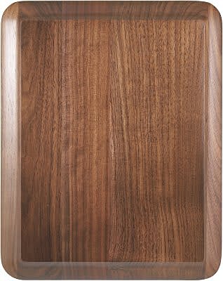 Round Corner Raised Face Genuine Walnut Plaque