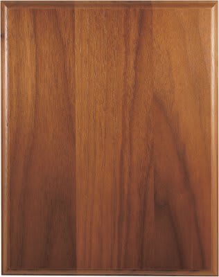 Step-Edge Genuine Walnut Plaque